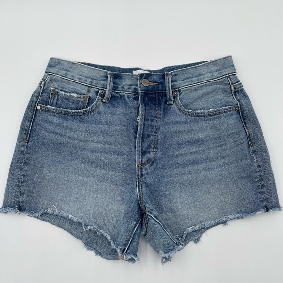 DRIFTWOOD Women’s Size 26 Goldie Denim Jean Cut Off Shorts Raw Hem - Picture 4 of 11